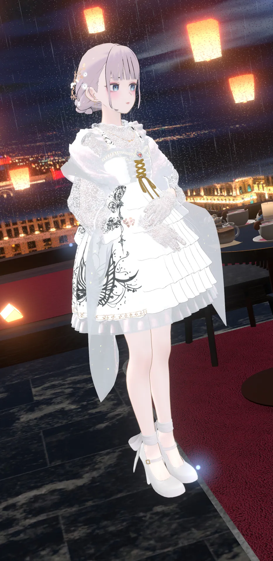 白いドレスのGrusちゃん