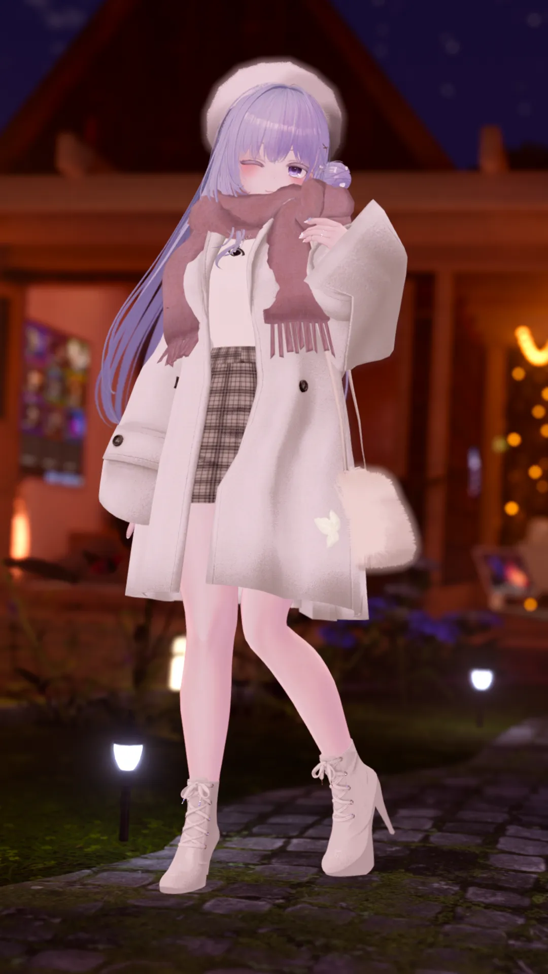 冬のデートコーデ