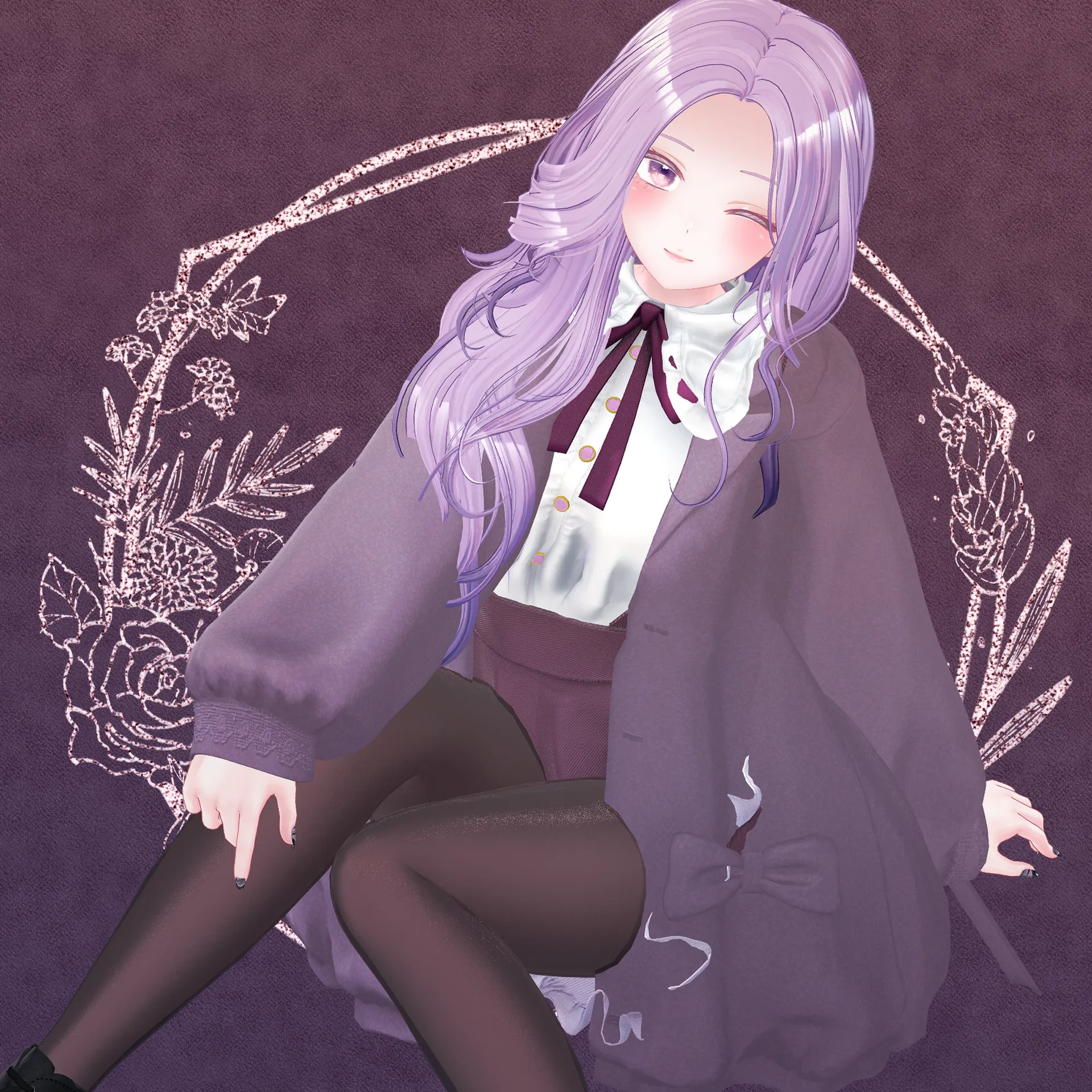 Crash on you タイツコーデ