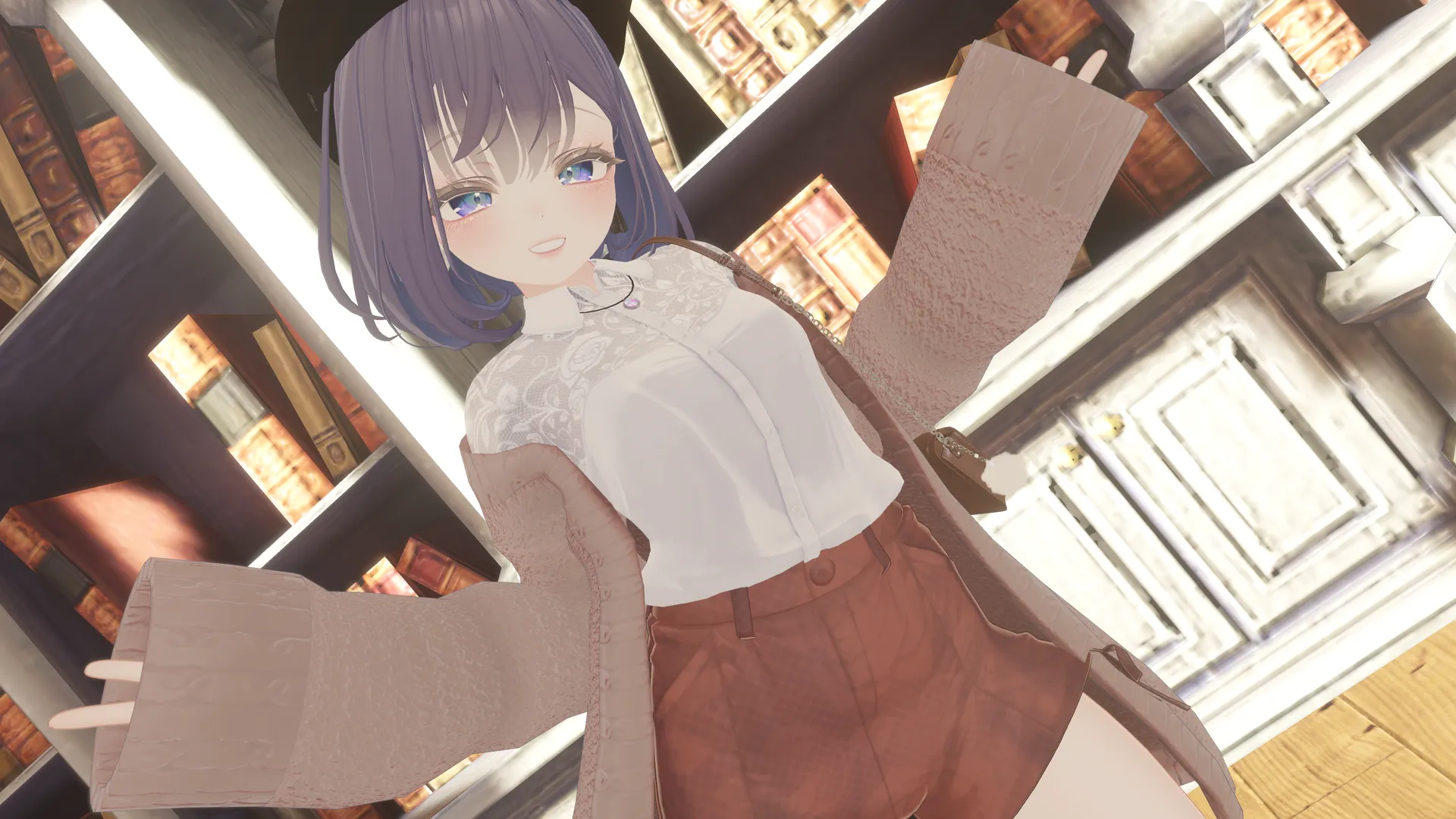 マヌカちゃん冬ニットコーデ