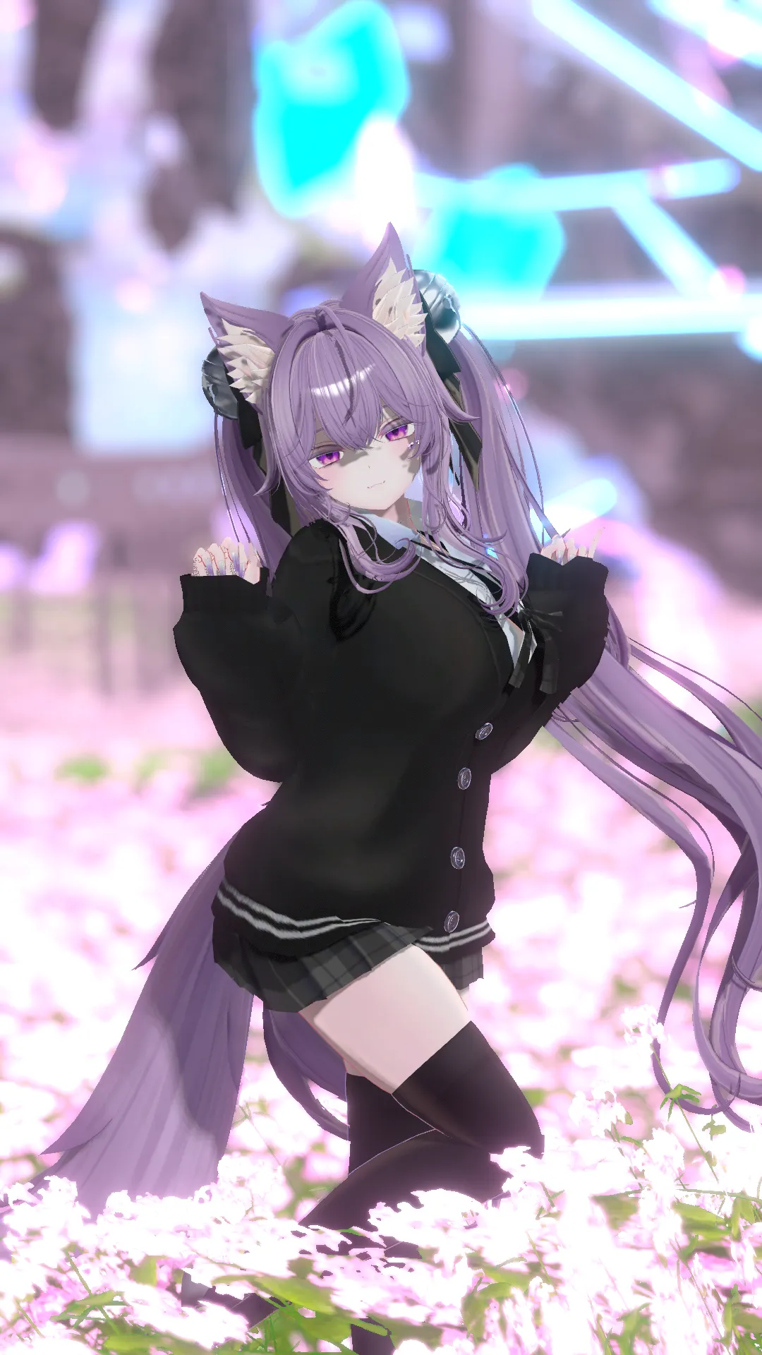 萌　猫ツインテ