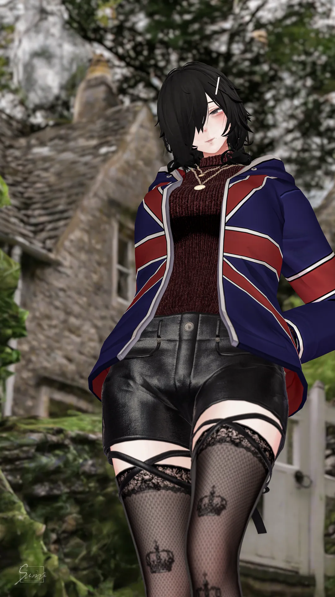 森羅　きんモザパーカーコーデ