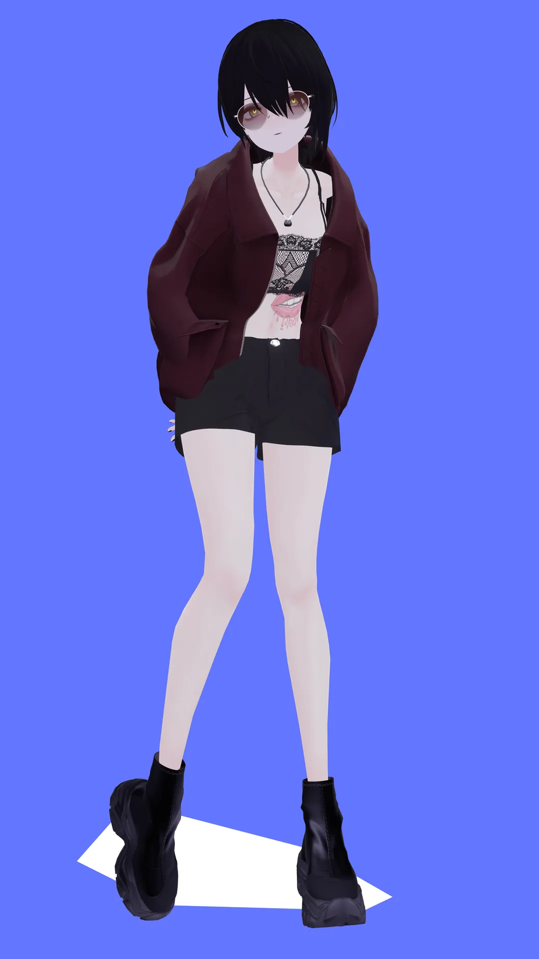 レザージャケットコーデ