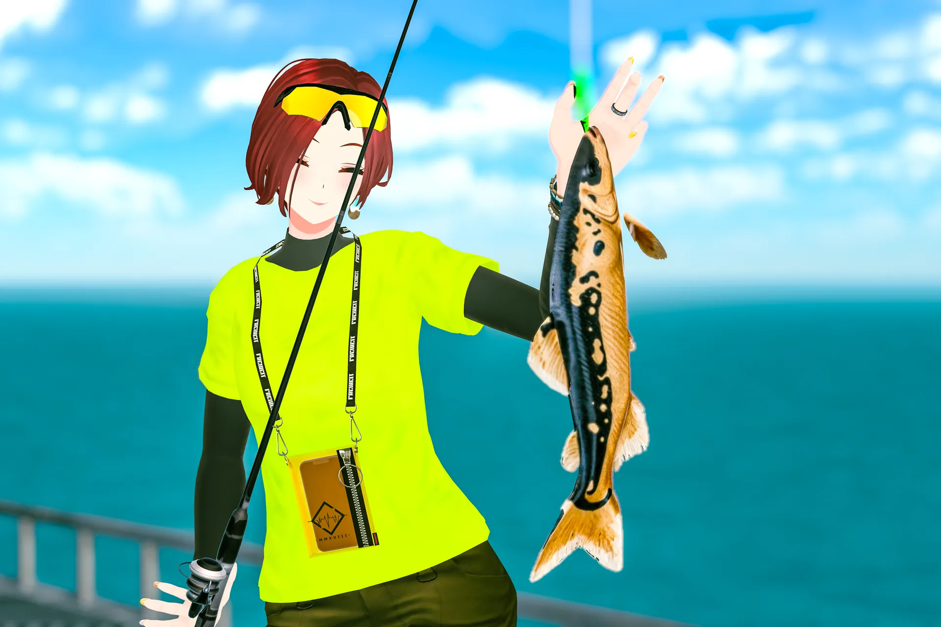 釣りガールコーデ