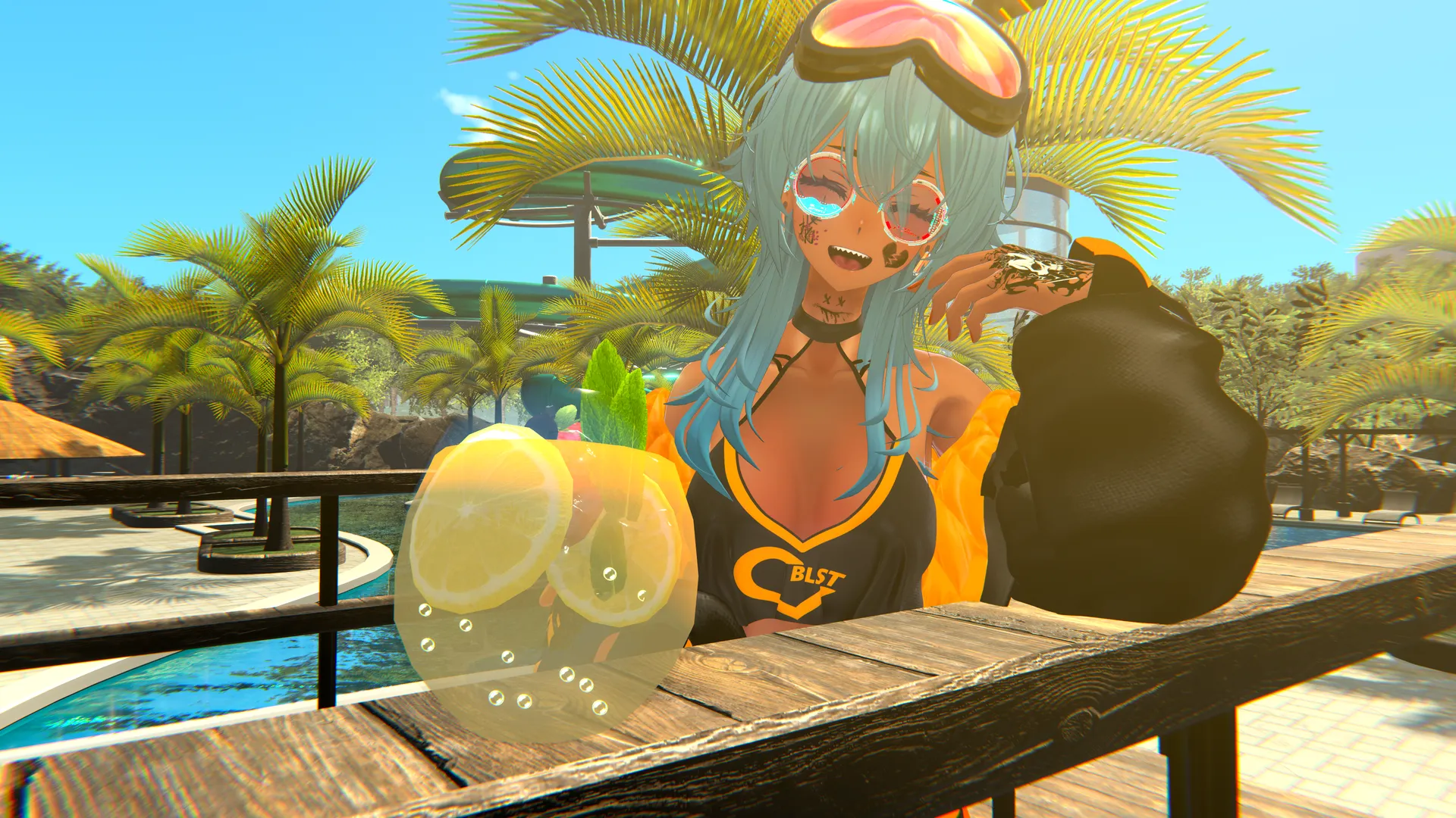 常夏のラシューシャお姉さん