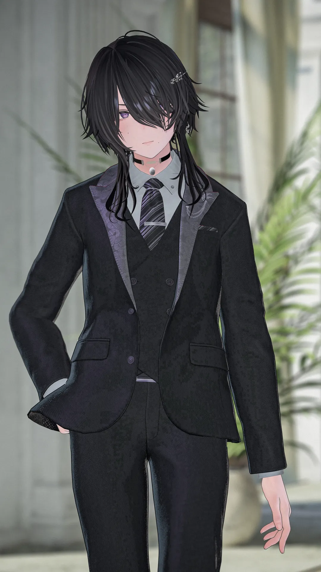 墨惺　ピークドラペルスーツ