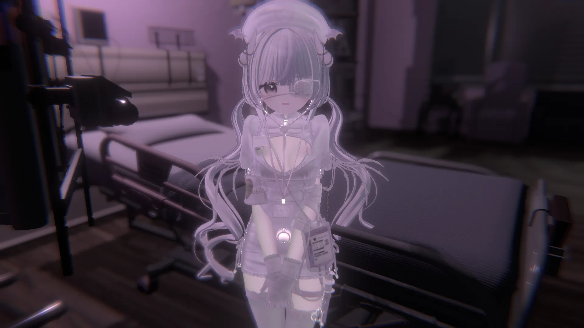 何かにおびえながら看護するしふぉん