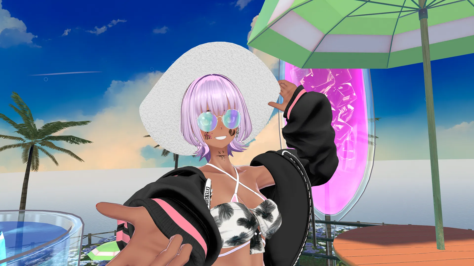 サマーコーデラシューシャ