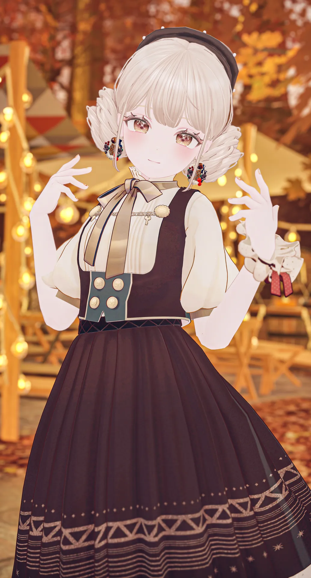 秋のモンブランコーデ