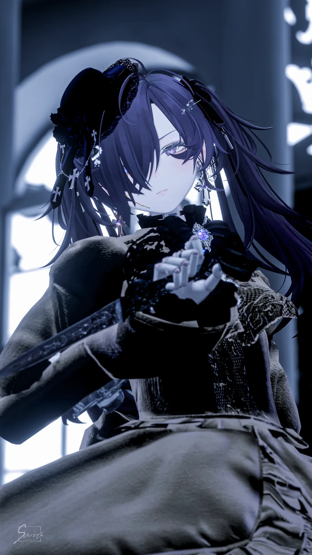 墨惺×エクリシェ　Silence black dress