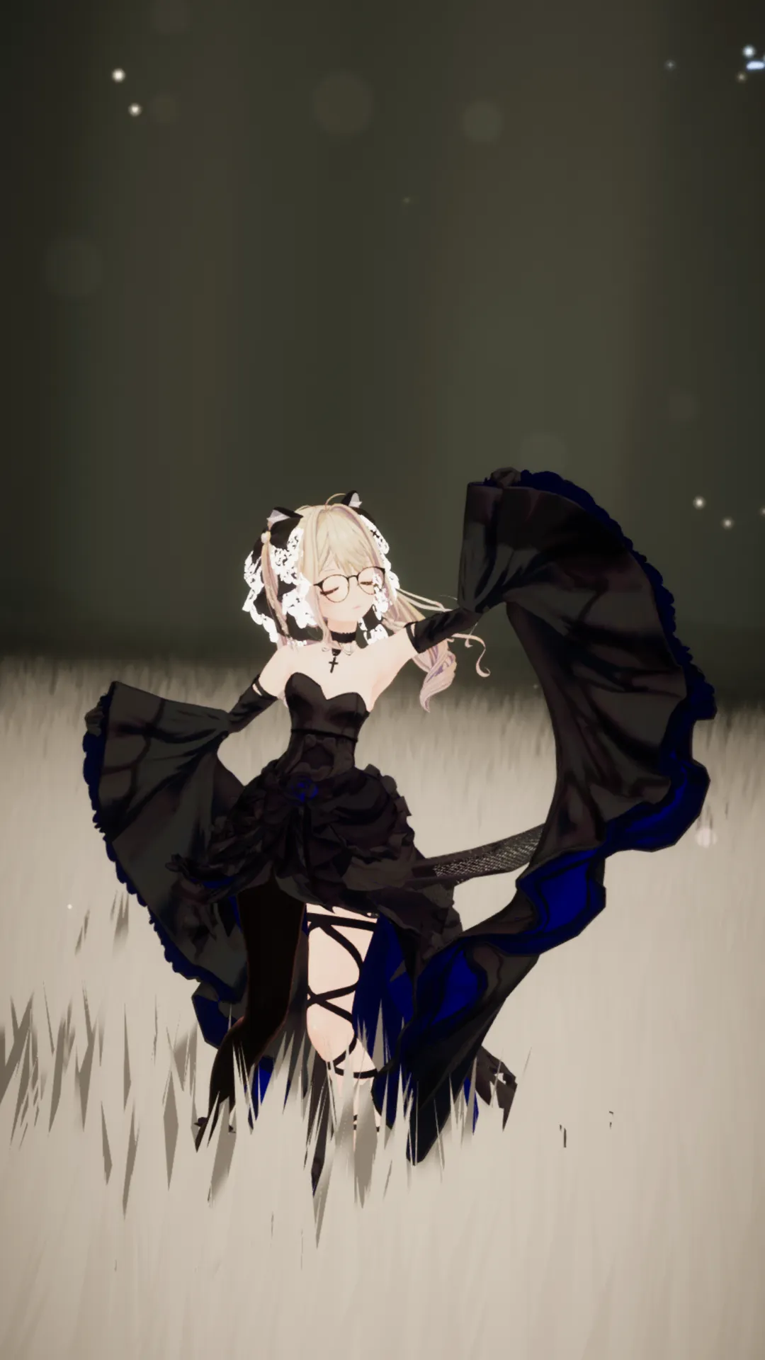 Dark bloom dress