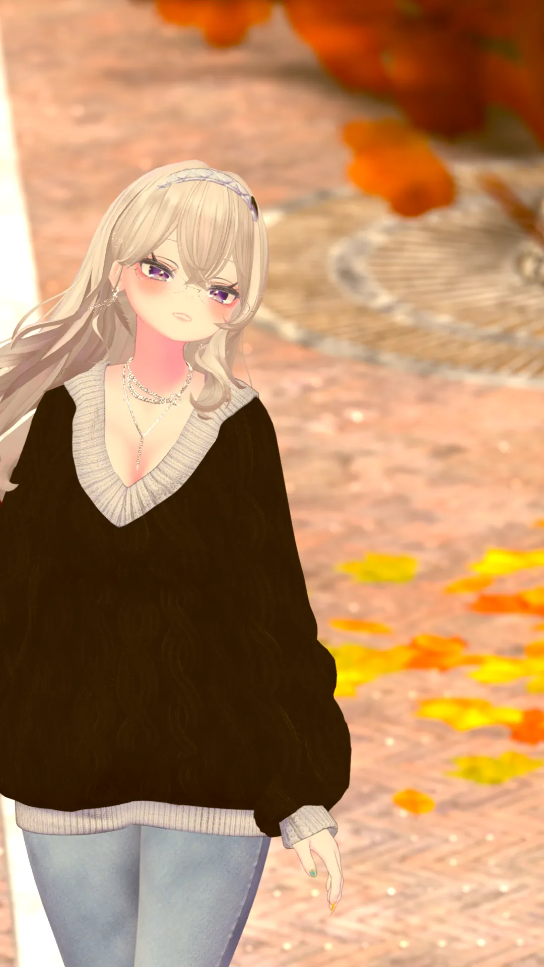 ギャルいニットコーデ