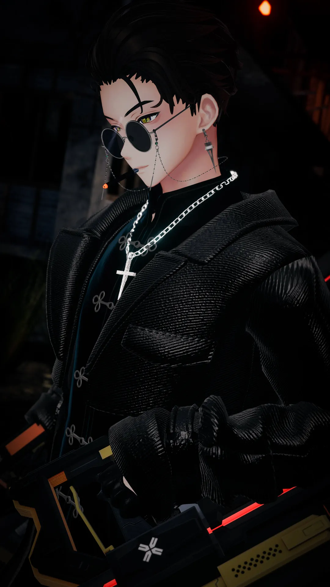 東洋系神父（トンファーつき）