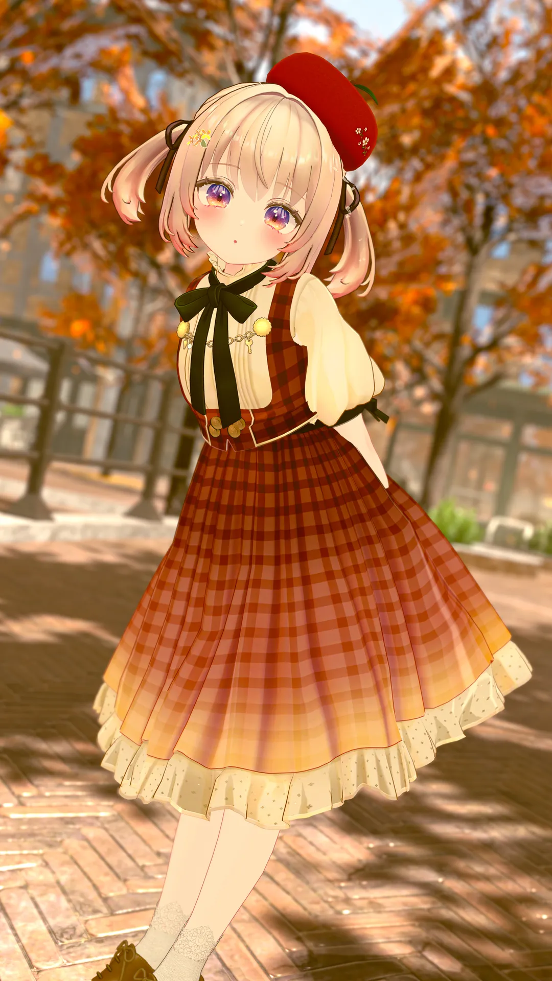 紅葉とりんご??