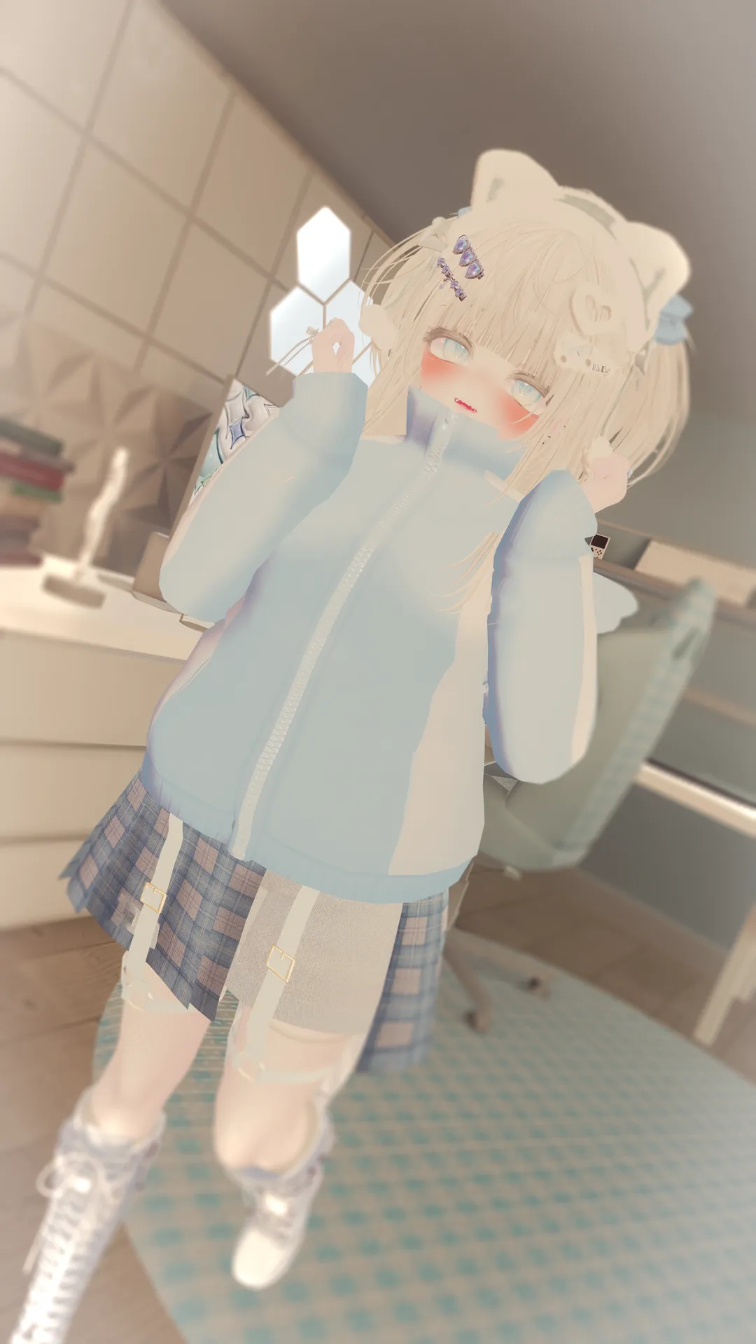 【PR】エンジェルウィングスウェット/ハーネス付きチェック柄スカパン