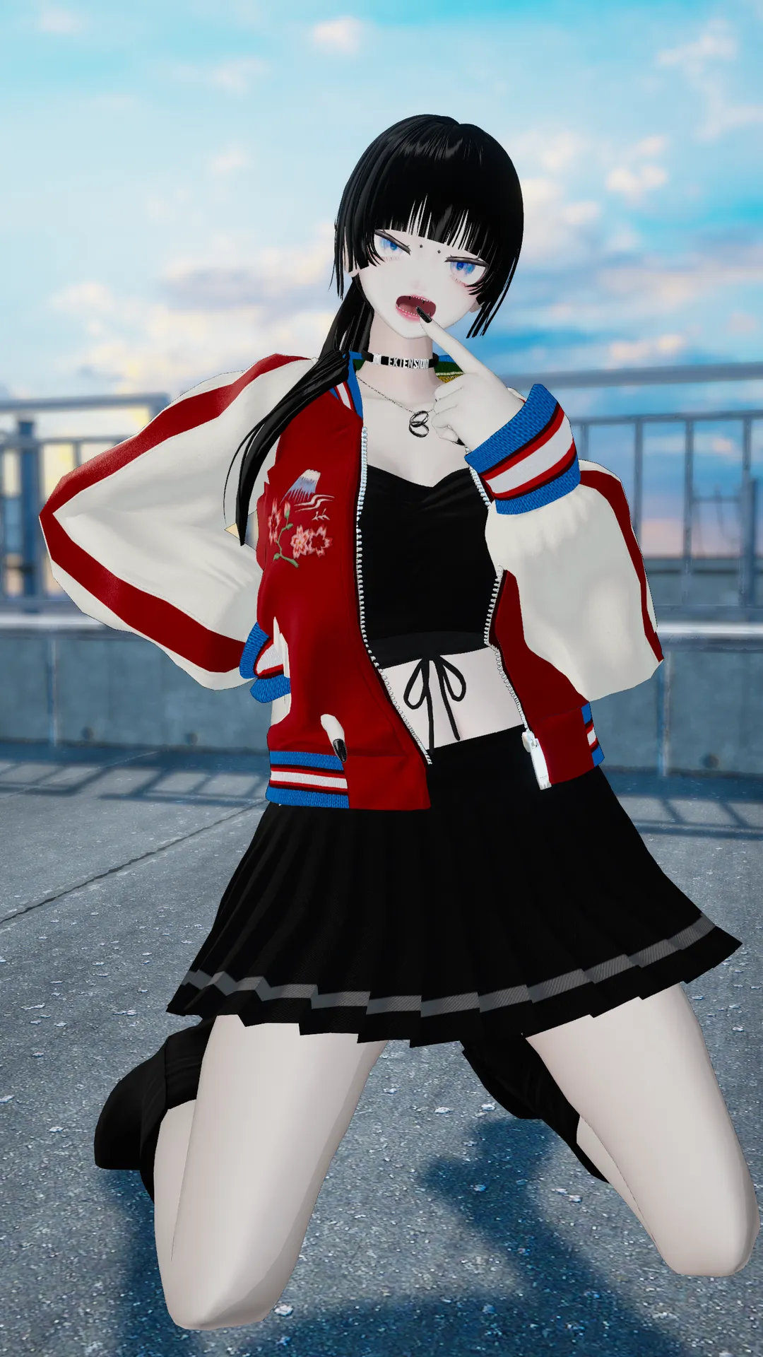 スカジャンコーデ