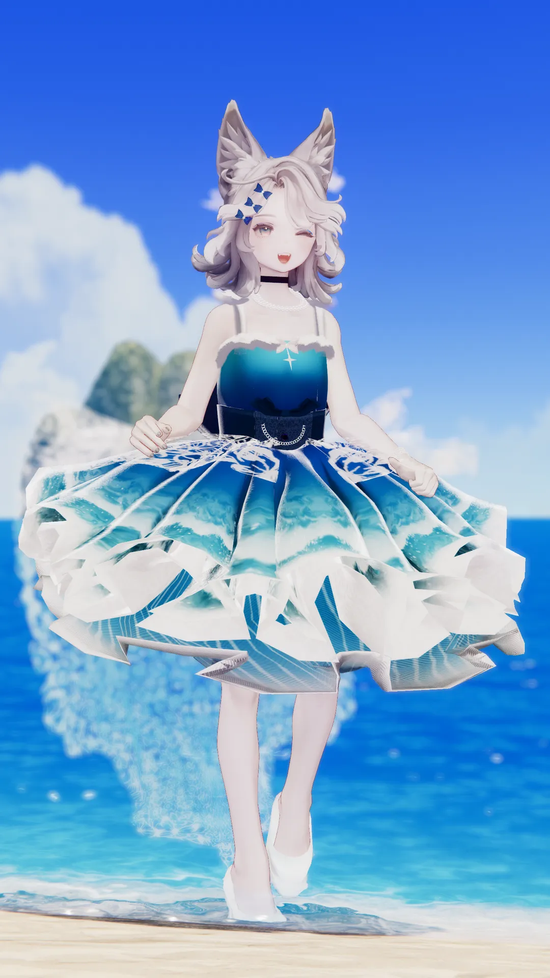 さざなみドレスの少女