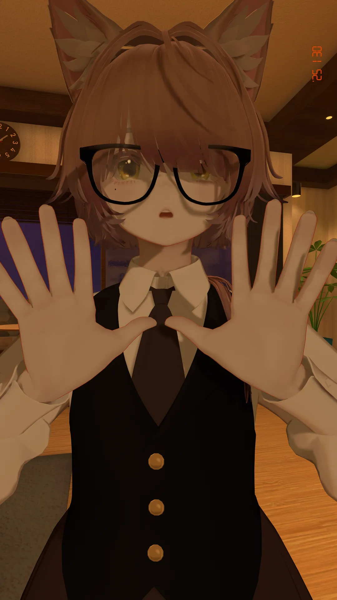 黒縁メガネのマリシアちゃん