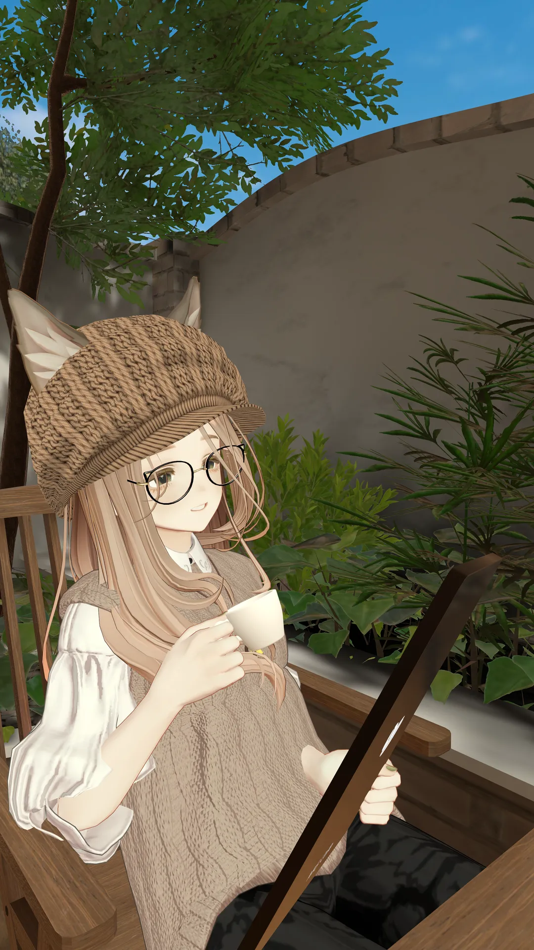 昼下がりのカフェにて