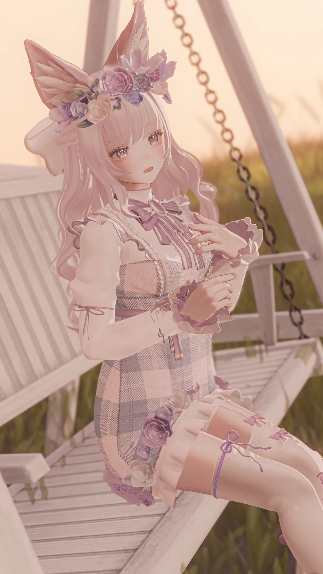 お花を纏うマリシアちゃん