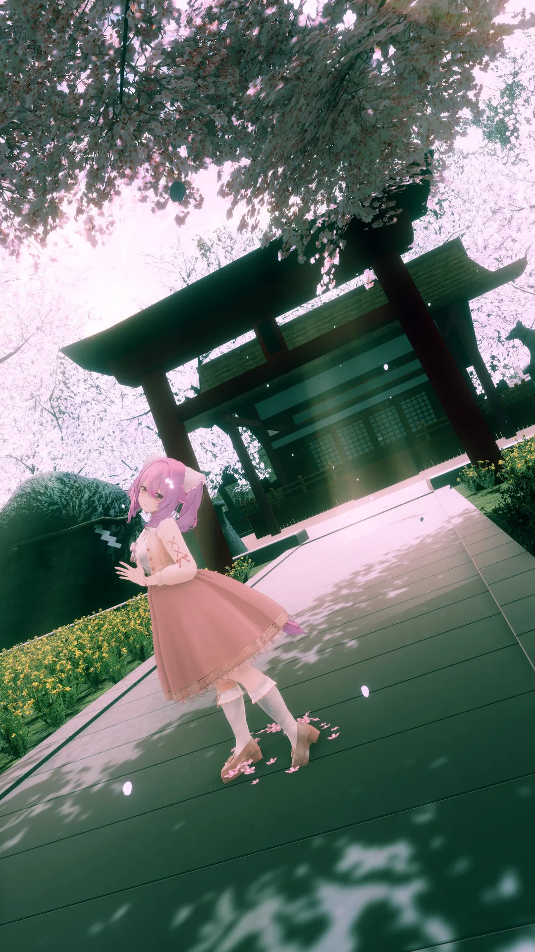 ミルティナちゃんと桜