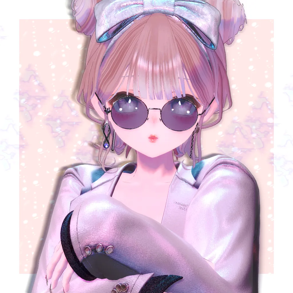 ピンク×ホワイト×ブラック