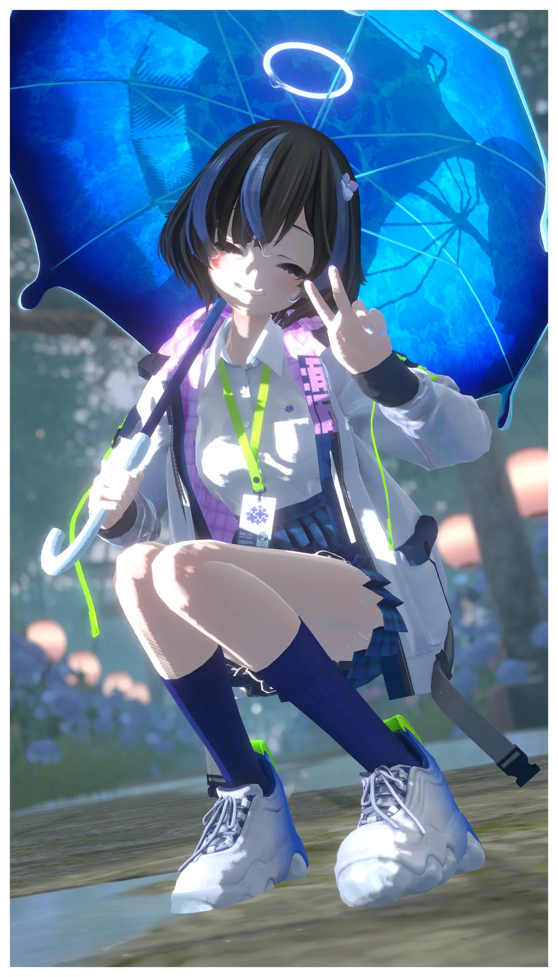 雨に咲く