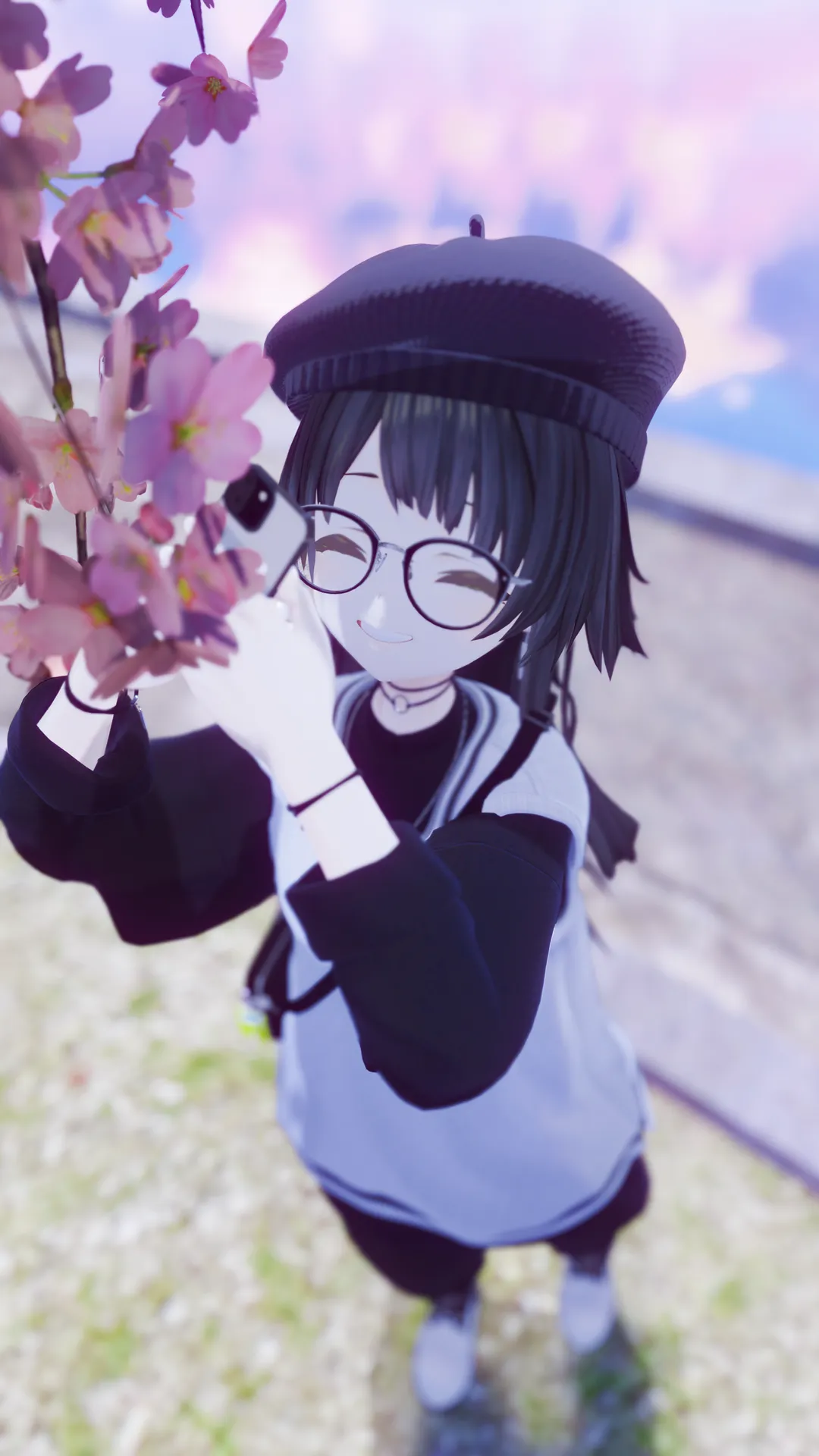 モノトーンニット