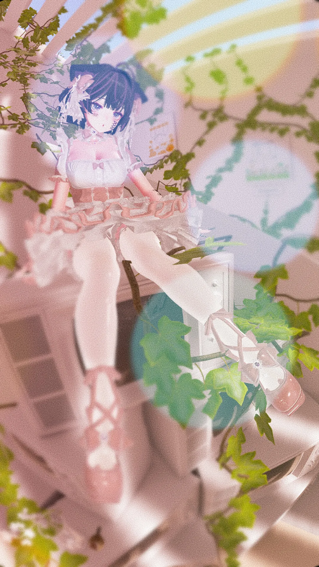 【VRスチル】靴音が誘う秘密の庭