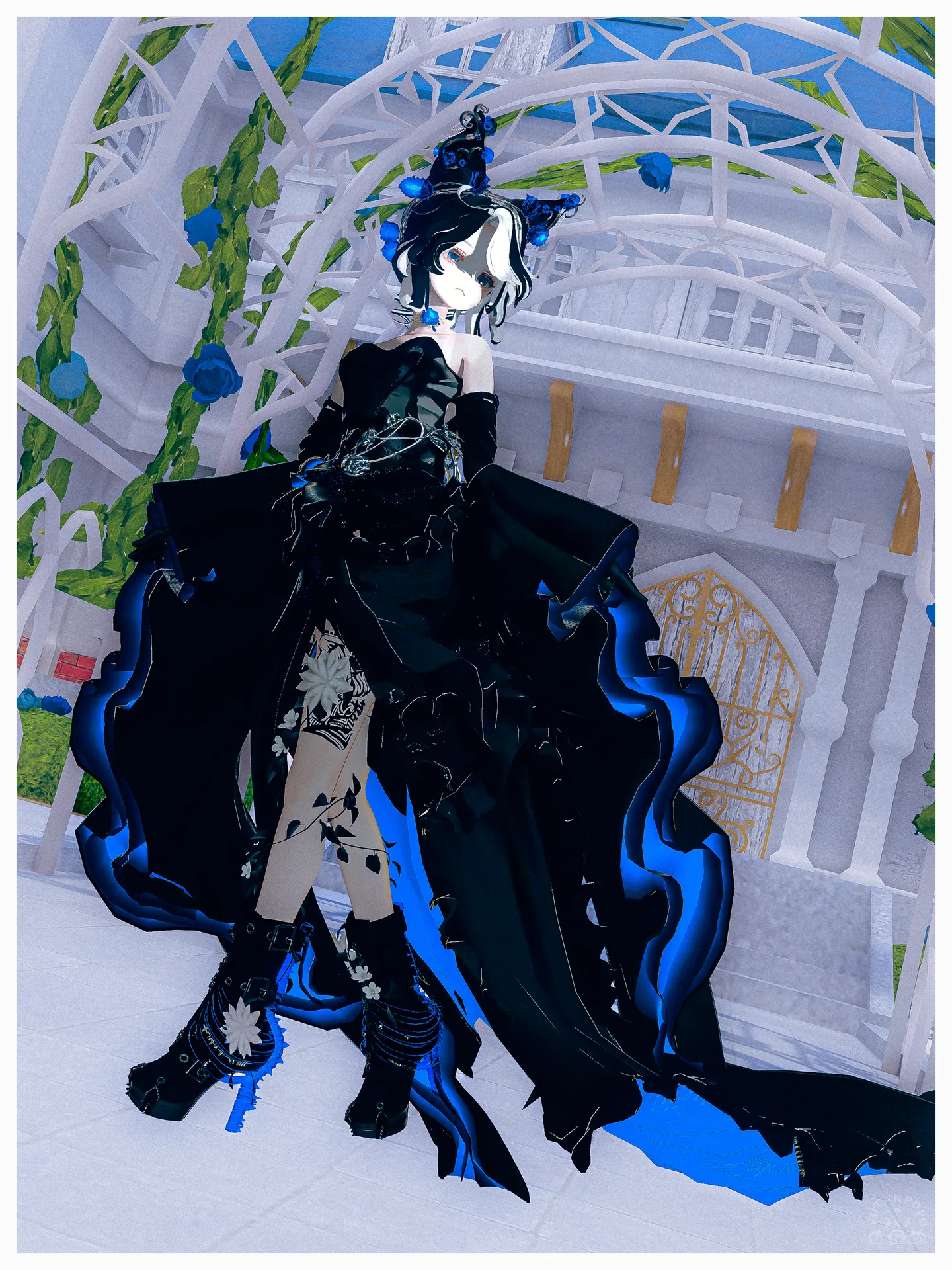 青薔薇マリシア集会用コーデ