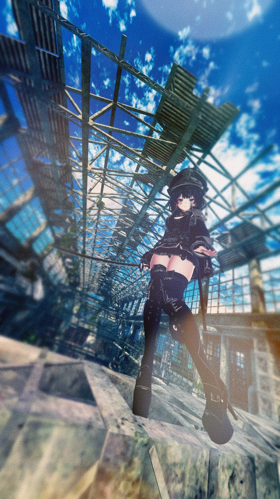 【VRスチル】靴底に映る空のかけら