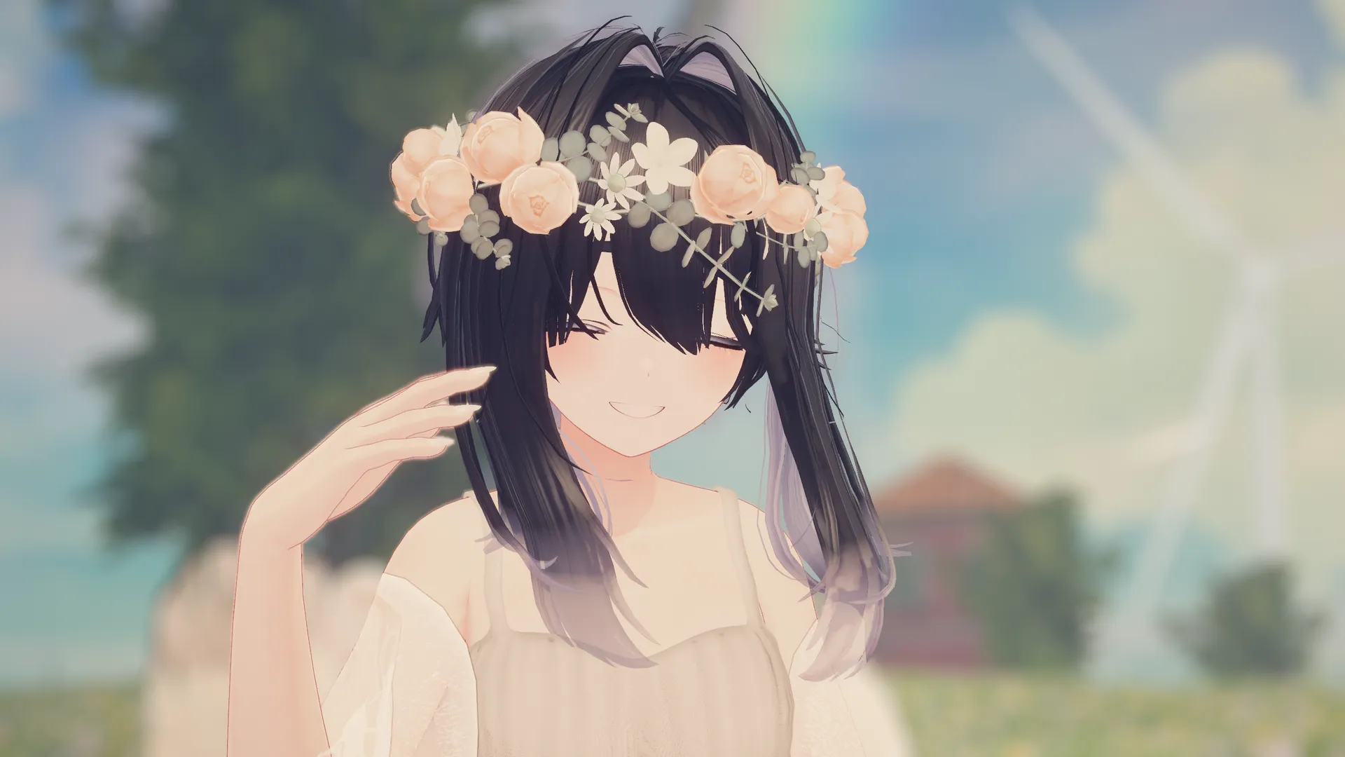 【しなの】日差しと花