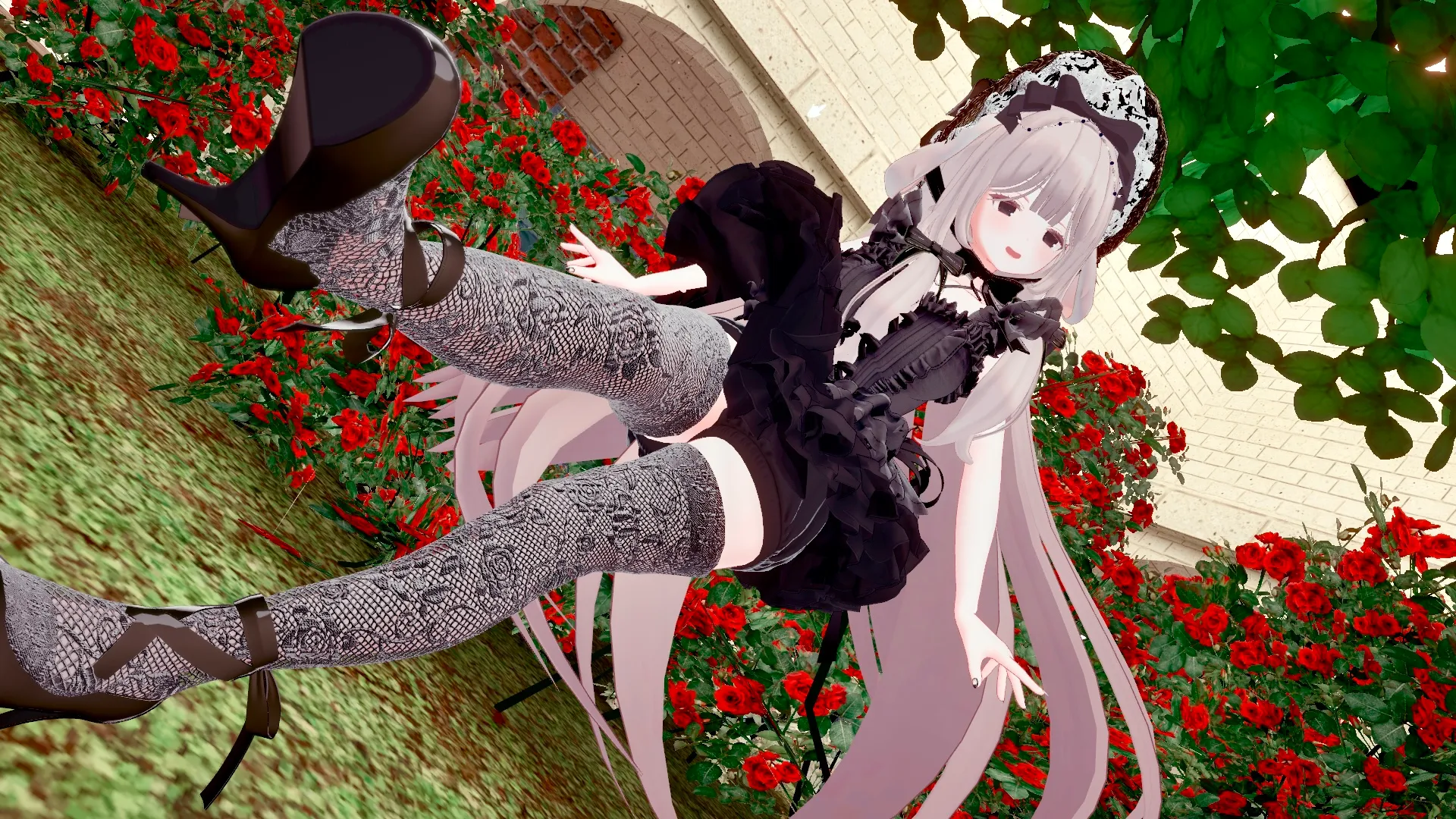 弐番ちゃんふりふり黒リボンコーデ??