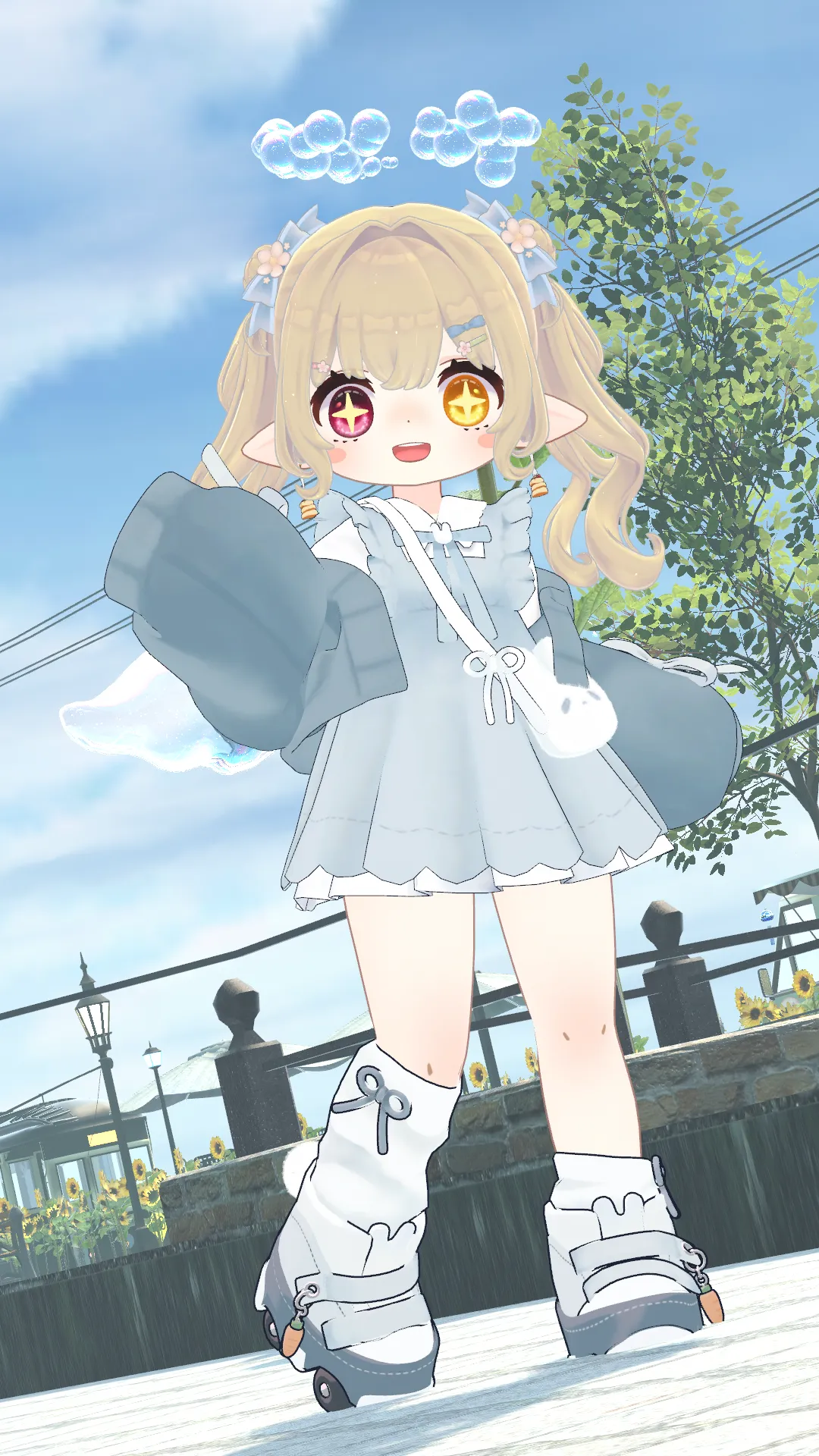 この髪と服を組みたくて