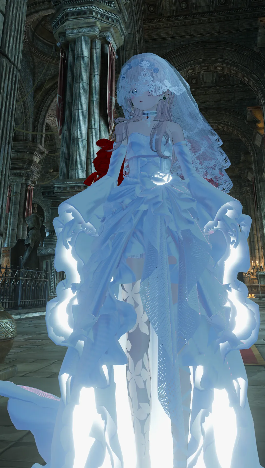 ジューンブライド風ドレス改変