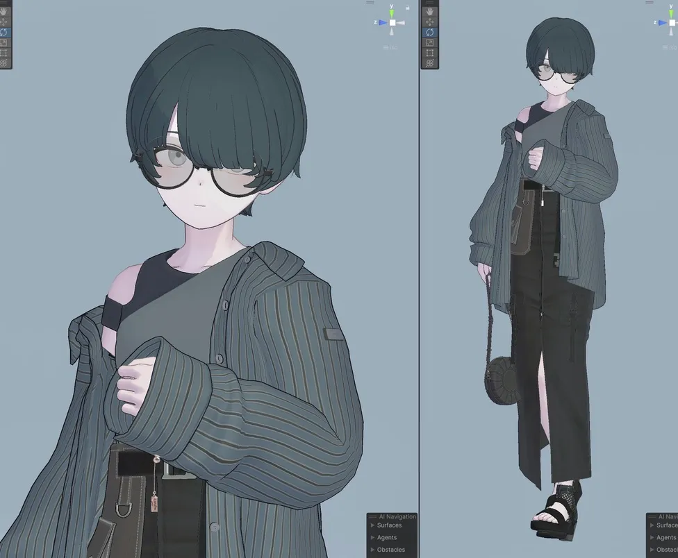 Lapwing - Monochrome Androgynous