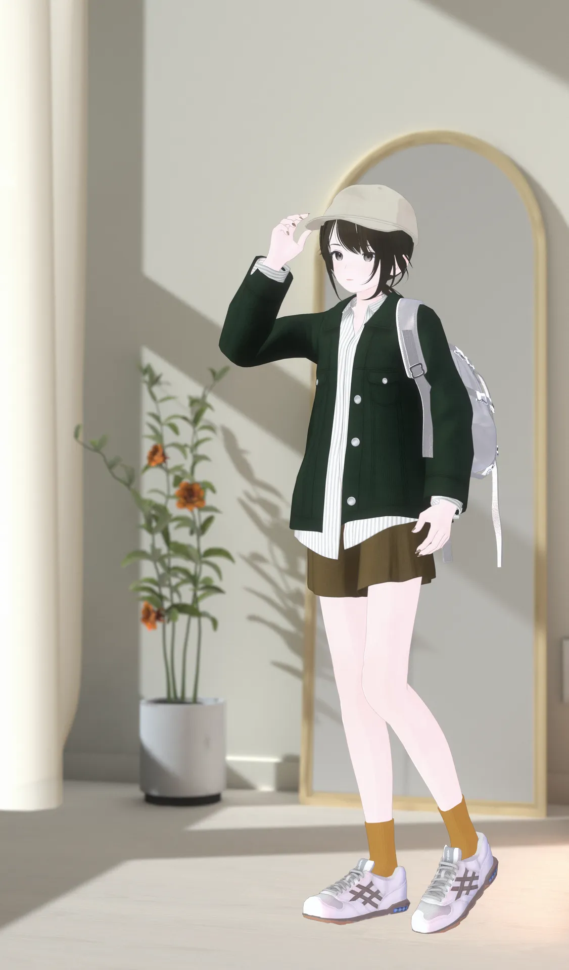 ホワイトバックパック