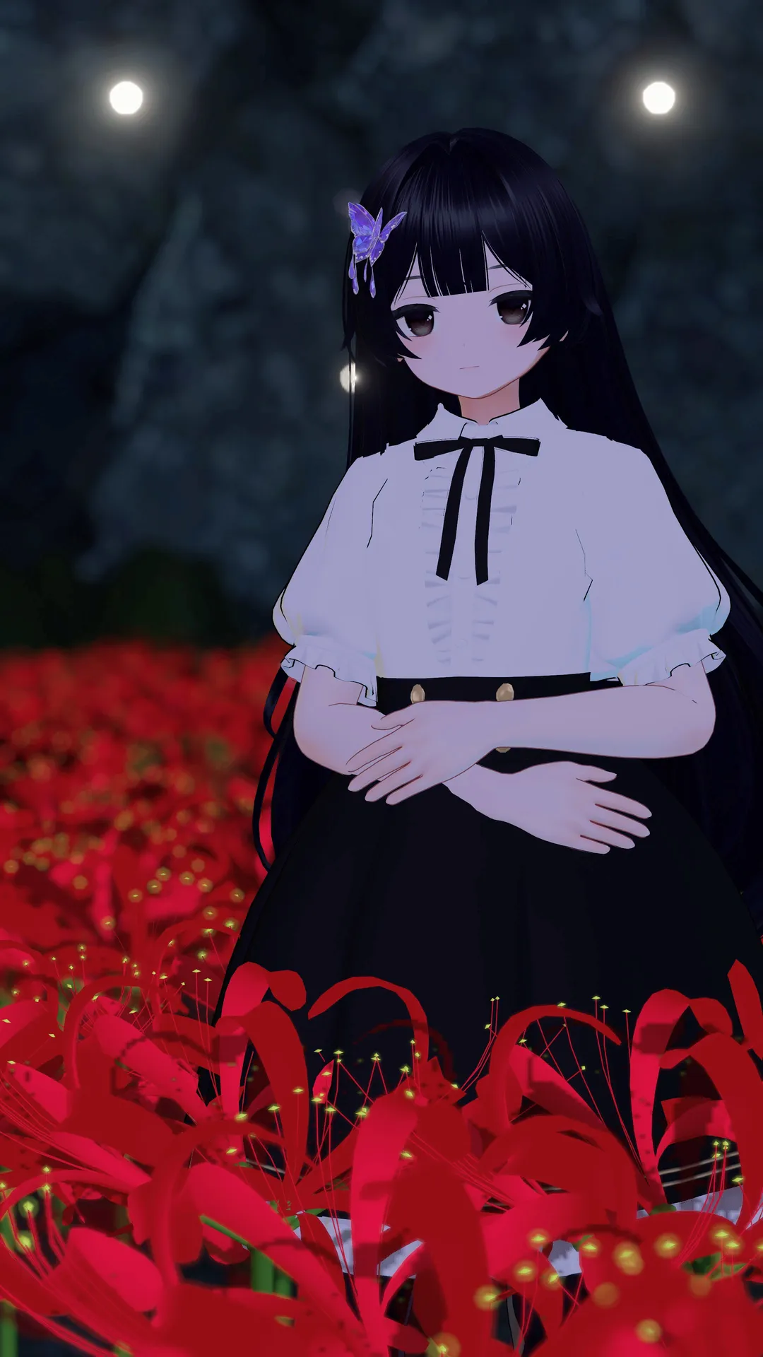 にゅー改変の黒髪ロング！