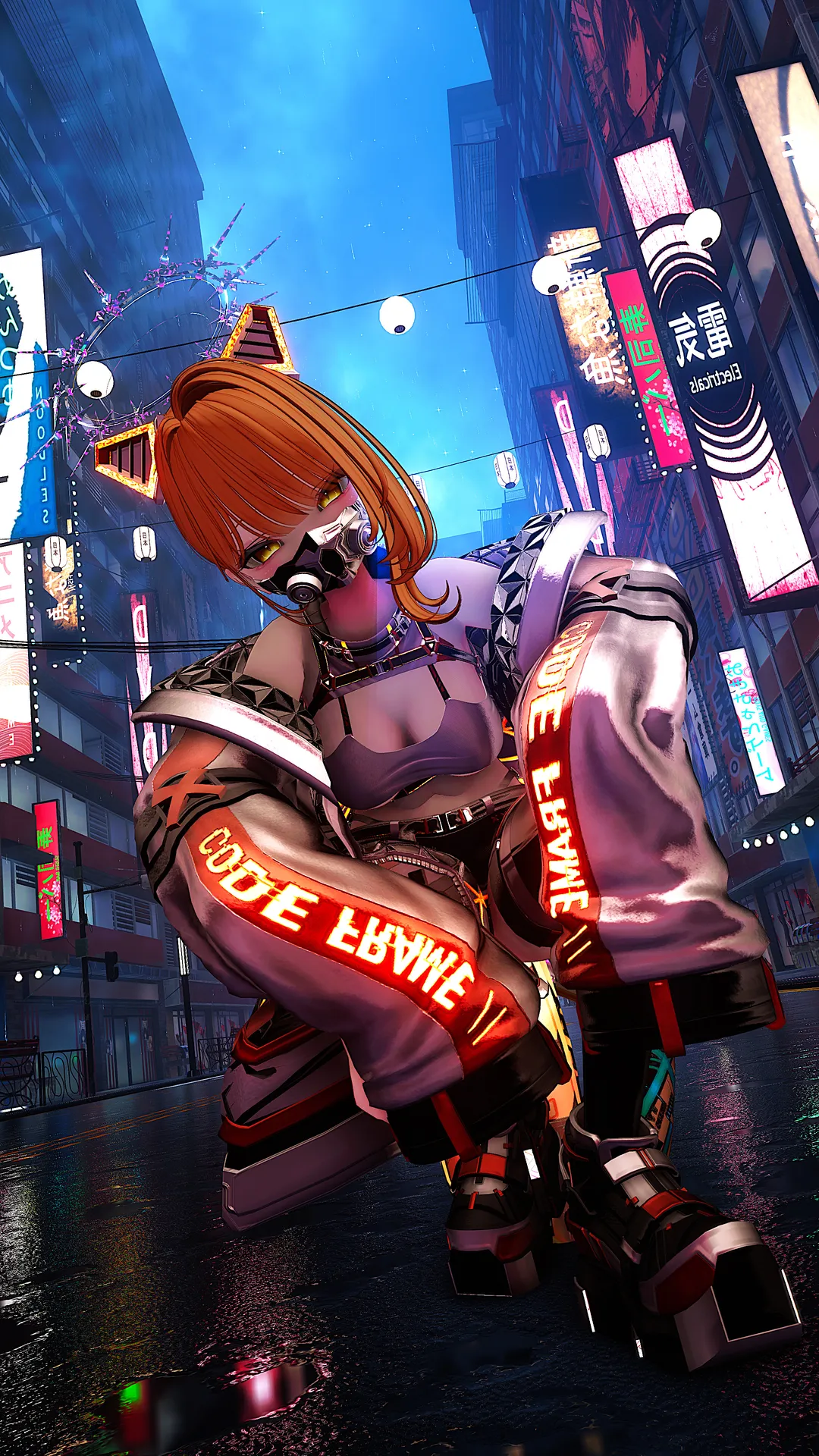 オレンジサイバーパンクルルネ