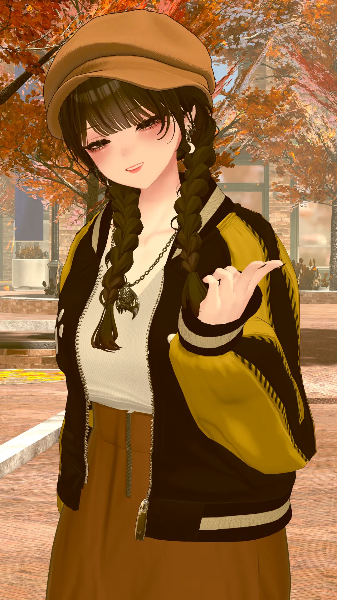 秋のスカジャンコーデ✨