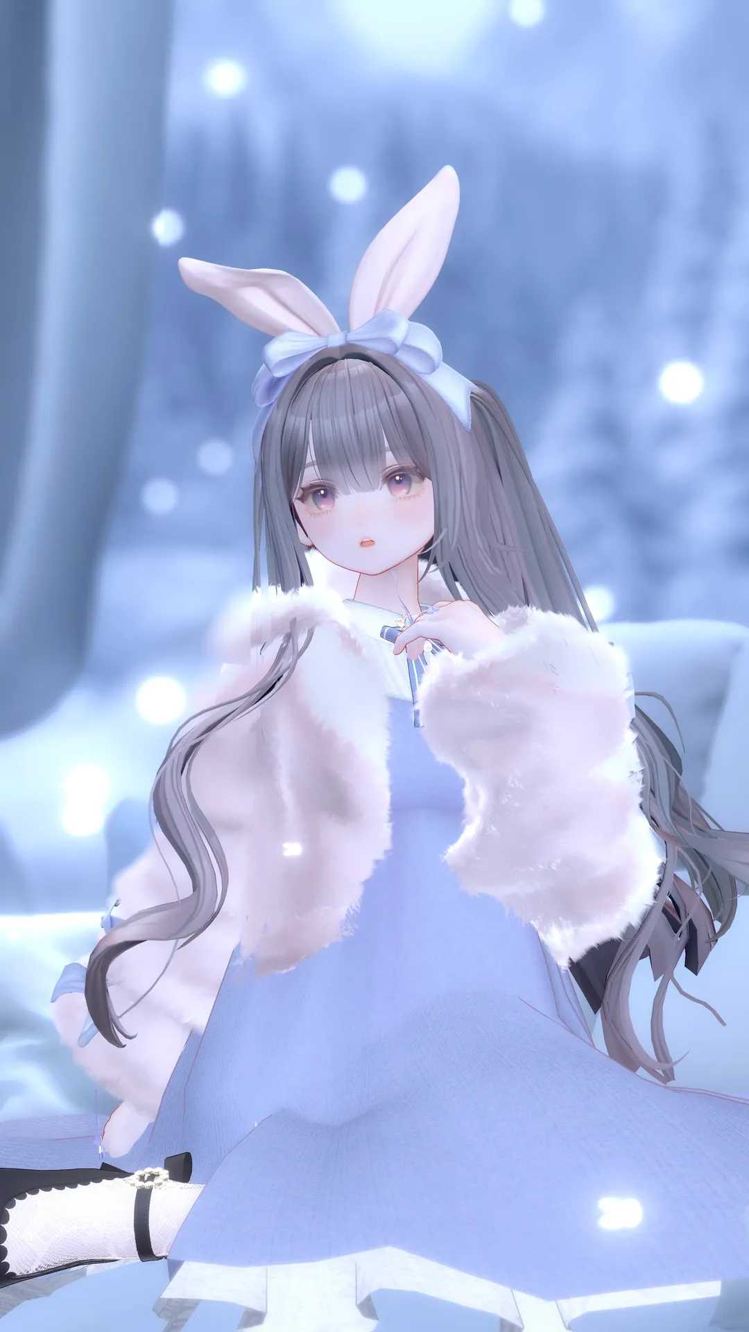 冬のうさぎコーデ