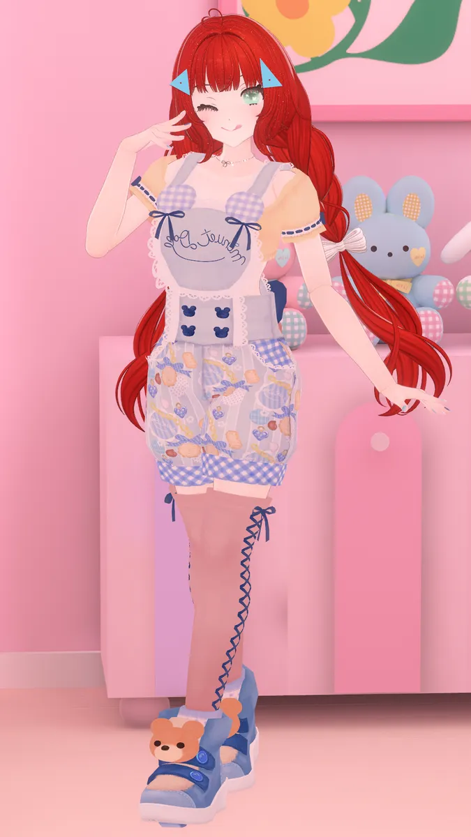 リメイクテディちゃんに旧テディちゃんの衣装を着せてみた！