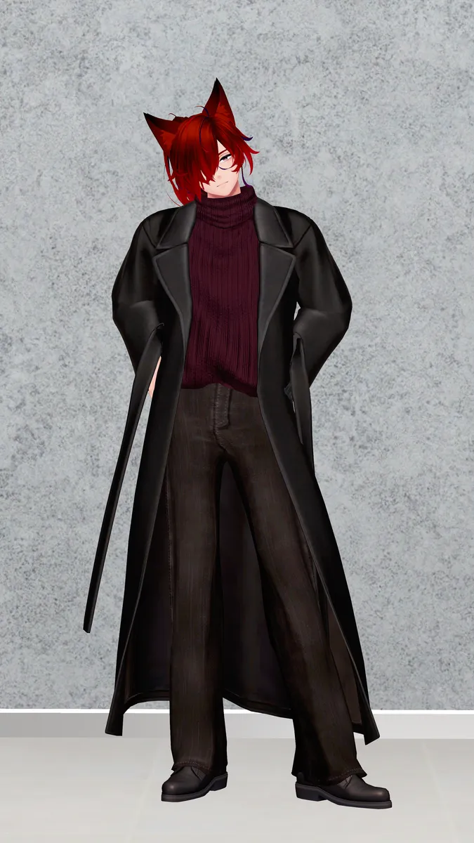 ロングコートスタイル