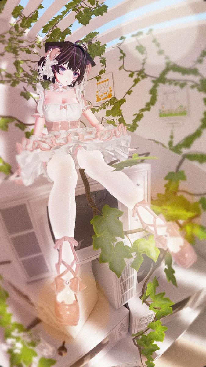 【VRスチル】靴音が誘う秘密の庭