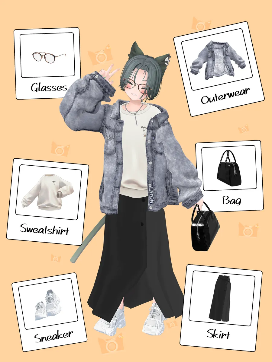 秋のゆるふわコーデ