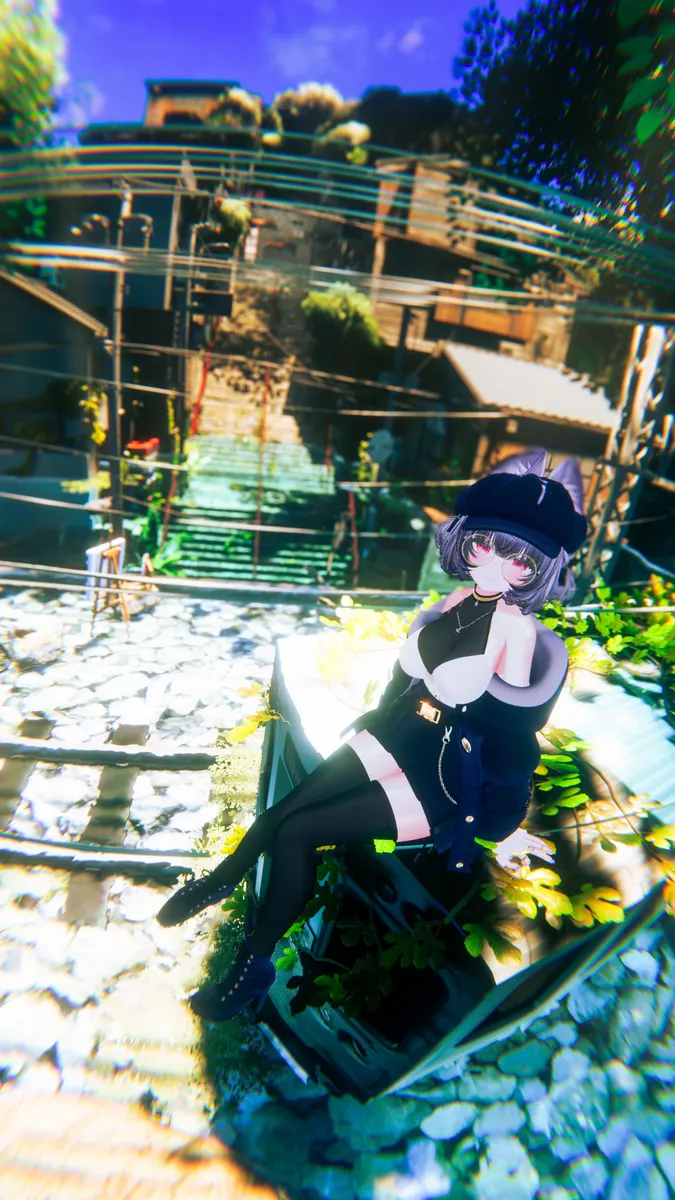 【VRスチル】きらめきの波打ち際