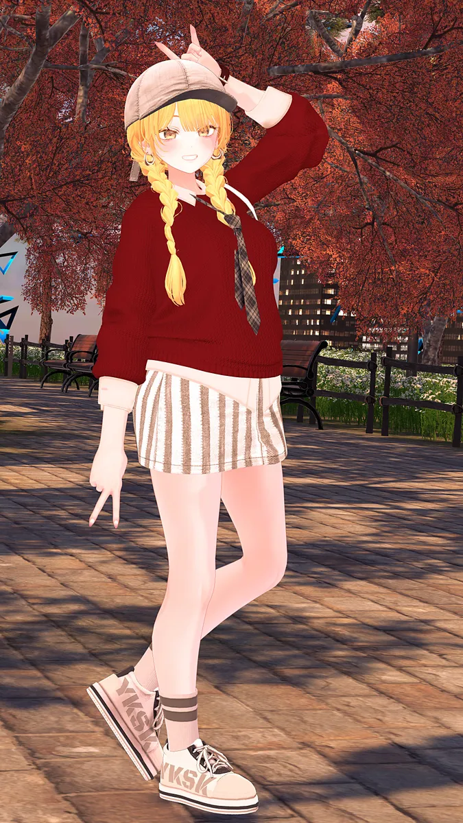 韓国風プレッピーコーデ！