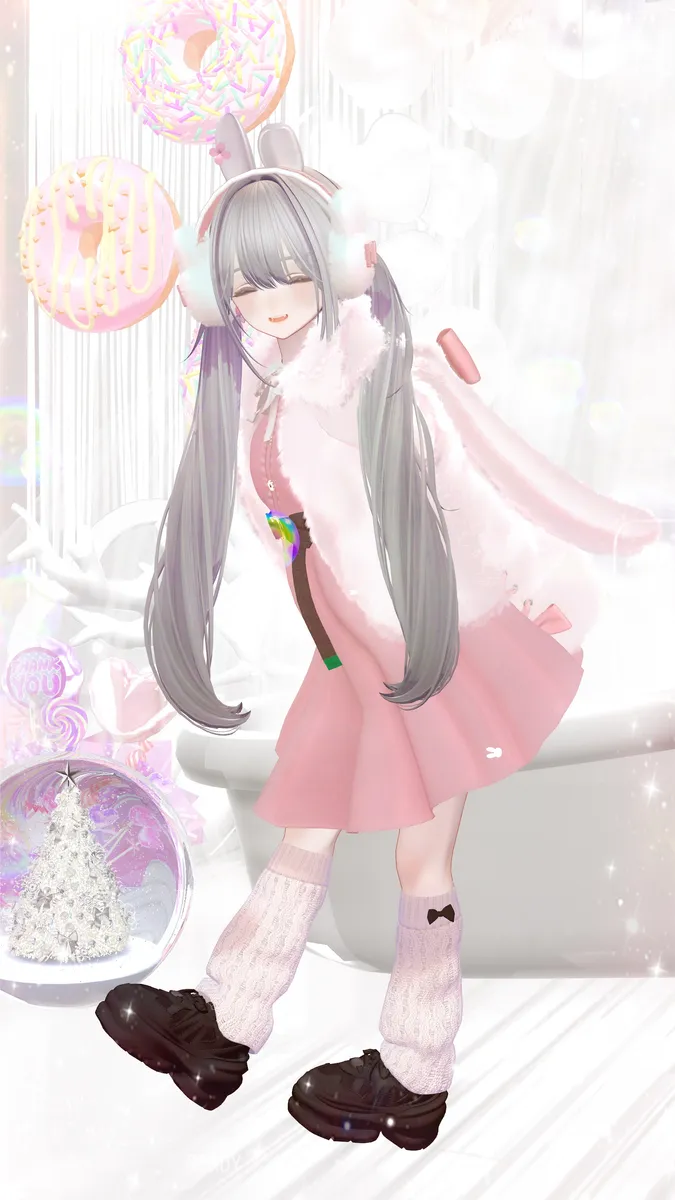 冬のうさぎコーデ